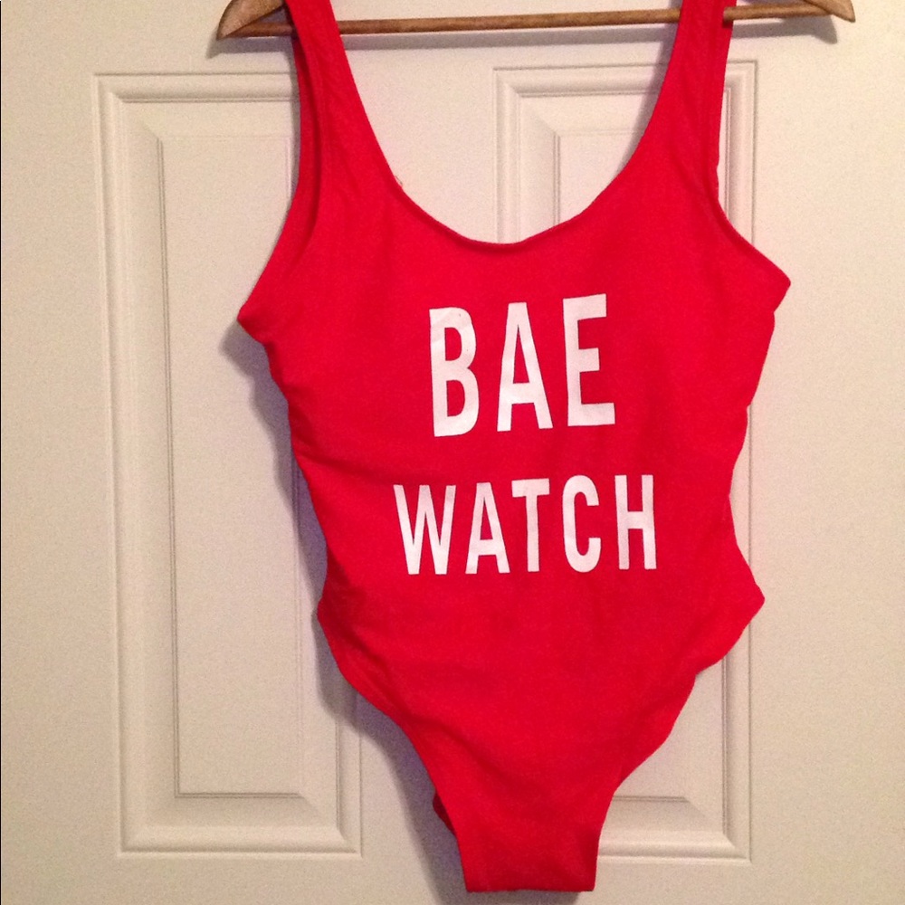 NWOT "BAE WATCH" swimsuit.